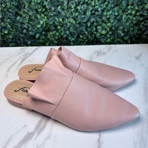 Free People Soft Pink Leather Loafers